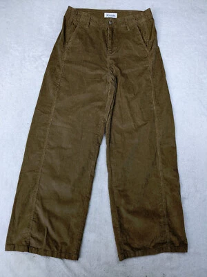 RE Generation Celebrity Pink  High Rise Wide Leg Women 13 31 Beige Corduroy Pant - Image 1 of 4