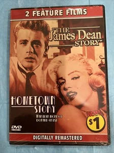 2 Feature Films DVD, "The James Dean Story" & "Hometown Story" - Foto 1 di 2