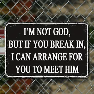 Metal Warning Tin Sign Rectangular Iron Painting Wall Home Bar Decor30x20cm - Picture 1 of 11