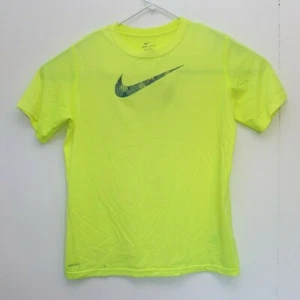 Nike Dri-Fit Youth T-Shirt Neon Yellow XL Athletic Breathable - Picture 1 of 6