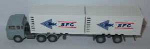 B Wiking Ho 1/87 Truck Magirus 235 D Semi-Trailer Refrigerated Containers SFC - Picture 1 of 9