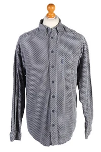 Corduroy Shirt Printed 90s Retro Men Vintage Top Multi Size L-SH3296 - Picture 1 of 4