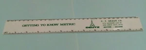 VTG1975 ADVERTISING RULER DEUTZ ENGINE FARM TRACTOR CHARLIE BRAUN ANN ARBOR FARM - Picture 1 of 6