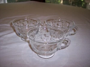 3 Fostoria SHIRLEY Footed Cups  - Picture 1 of 3