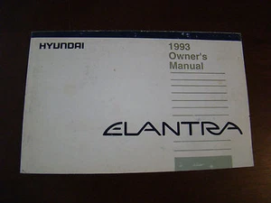 Hyundai Elantra 1993 manual del propietario 31767 - Imagen 1 de 1