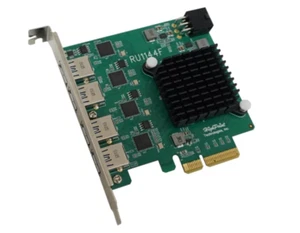 RU1144F PCIe 3.0 x4 Dedicated 4X 5Gb/s Port USB-A 3.2 Controller - Picture 1 of 2