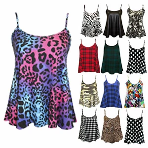 Womens Summer Top Cami Strappy Camisole Ladies Sleeveles Casual Blouse T-Shirt - Picture 1 of 13