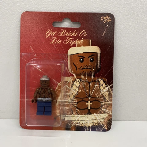 50 Cent  Lego “Get Bricked Or Die” Rap Mini Figure By The Canvas Don Cover