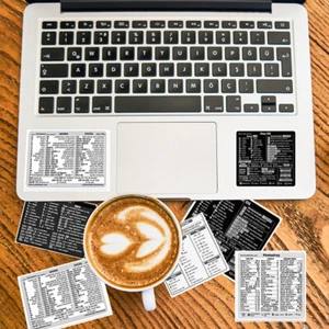 30Pcs Windows Adobe Photoshop Quick Reference Keyboard Guide Shortcut Sticker DL - Afbeelding 1 van 10