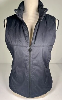 Chaleco acolchado Lacoste para mujer talla 38 pequeño negro cuello falso bolsillos con cremallera completa al aire libre Foto 1 de 4