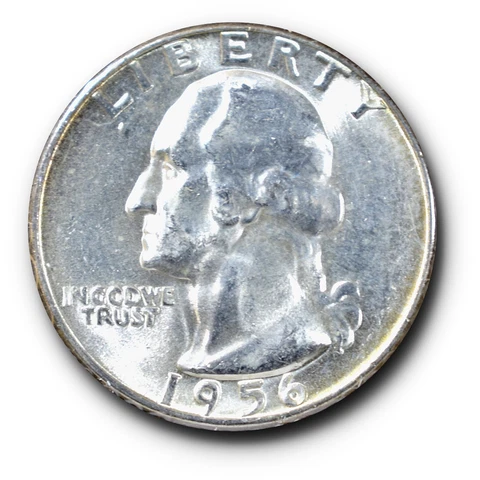 1956 UNC Washington Quarter 25C Silver Cover