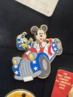 Disney's Americana Deluxe Starter Set Donald & Mickey in Patriotic Car Pin Only 