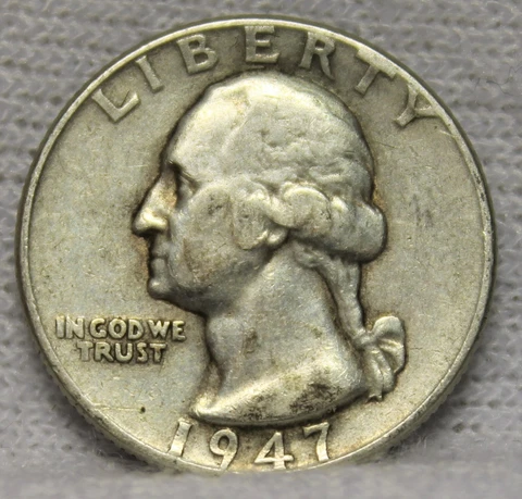 1947 washington quarter Cover