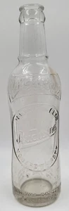 Botella de refresco Budwine Glass Cherry 8 fl ozs pop en relieve reciclable Athens Ga. - Imagen 1 de 5