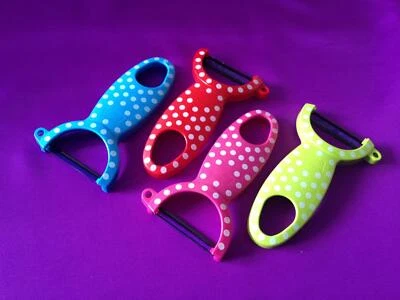 KUHN RIKON Lunares Patata Fruta Verdura Y Giratorio Pelador Elección de 4 Colores Foto 1 de 4