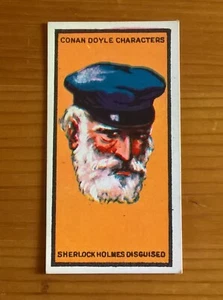 Boguslavsky Zigarettenkarte: Conan Doyle Figuren #2 Sherlock Holmes verkleidet - Bild 1 von 2