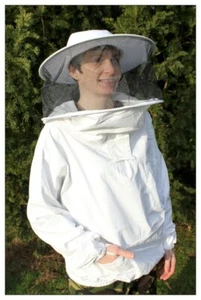 Traje de apicultura económico chaqueta y velo para adultos con sombrero redondo - Imagen 1 de 1
