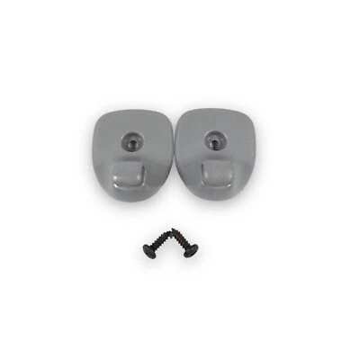 1995-1999 Plymouth/Dodge Neon Sun Visor Clip Pair w/ Set Of Screws Gray - Image 1 of 4