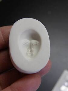 Goddess Face Open Eyes Polymer Clay Mold (#MD1113)