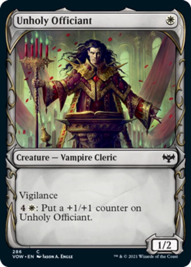 x1 Unholy Officiant - Showcase - Innistrad: Crimson Vow - NM - MTG - Image 1 of 1