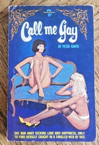 Call Me Gay by Peter Kanto PBK 1965 Vintage Sleaze, Lesbian GGA Very Good / Fine - Picture 1 of 4