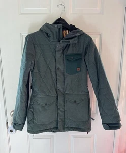 Volcom Bridge Insulated Jacket Womens Midnight Green Size Small - Picture 1 of 9