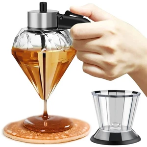 200ml Diamant Glas Honig & Öl Spender - Küche Multifunktionale Saucenflasche - Bild 1 von 11
