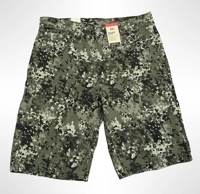 Pantalones Cortos Sueltos Levis 469 Para Hombre 34 Verde Camuflaje Algodón Largo 469 Estampado Foto 1 de 4
