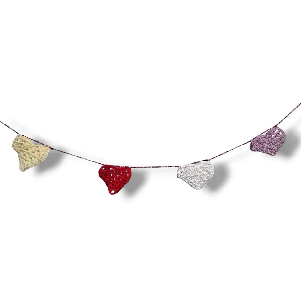 Сердце вязаный баннер новый с Ярлыками детской игровой комнаты декор праздник акценты ручной работы - Изображение 1 из 4