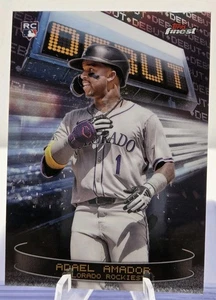 2025 Topps Finest  Adael Amador RC #D-3 DEBUT INSERT Colorado Rockies  - Picture 1 of 2
