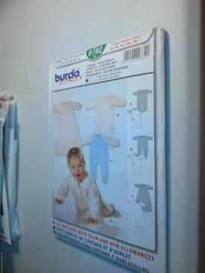 Burda Pattern 9782 NEW Baby Jumpsuit & Sleeping Bag EASY  3M to 2Y - Picture 1 of 1