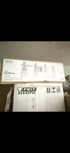 Home Decorators Knollwood 4-brushed Nickel Vanity w/ Clear Glass - Picture 1 of 1