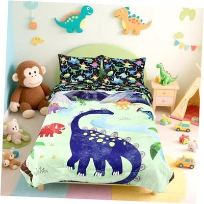 Boys Twin Bedding Set Twin Comforter Set for Boys Kids Bedding Set Dinosaur - Image 1 of 4