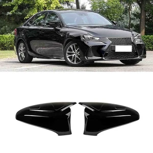 Tapas de cubierta de espejo retrovisor lateral negro brillante para Lexus GS300 IS250 ES330 ES350 2013-2018 - Imagen 1 de 6
