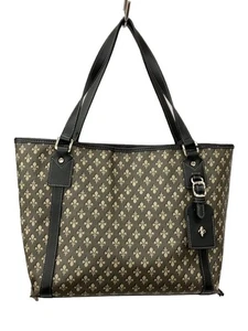PATRICK COX Tote Bag Leather GRY All-over Pattern - Picture 1 of 6