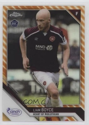 2021 Topps Chrome SPFL Scottish Premier League Orange Refractor /25 Liam Boyce - Image 1 of 2
