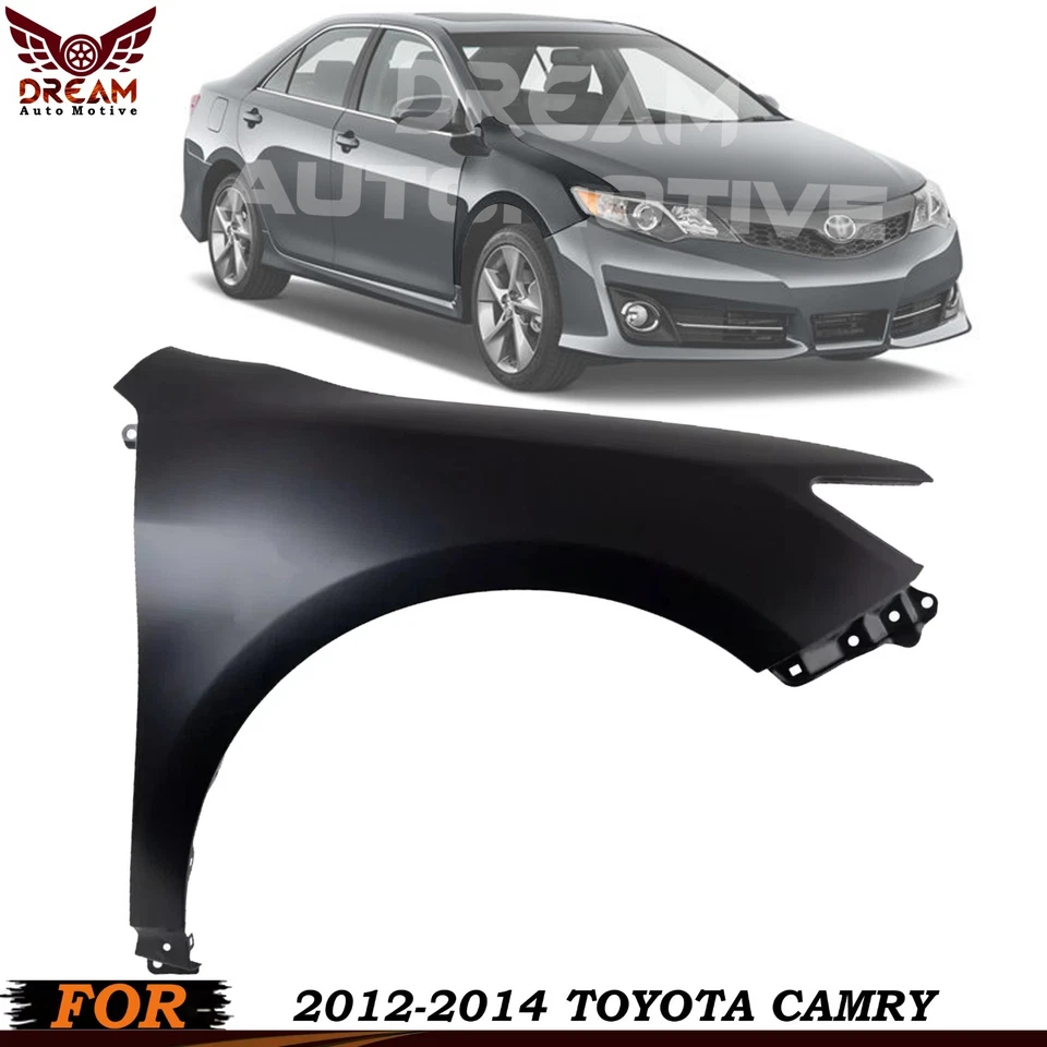 New Front Passenger Side Fender Primed Steel For 2012-2014 Toyota Camry Foto 1 de 4