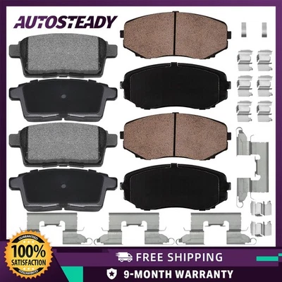 Front Rear Ceramic Brake Pads Kit for 2007 2008 2009 2010 2011 2012 Mazda CX - 7 - Image 1 of 4