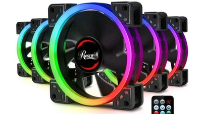 Rosewill 120mm Dual Ring Addressable RGB 3 Pack - Image 1 of 3