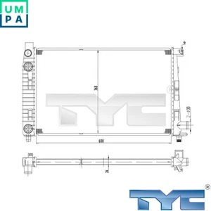 RADIATOR ENGINE COOLING 721-0012 FOR MERCEDES-BENZ A-CLASSVANEO 2.1L 4cyl - Picture 1 of 8