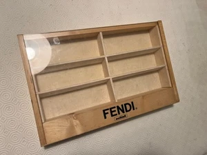 Fendi occhiali Original Case for 9 pairs in wood & acrylic show case - Picture 1 of 5