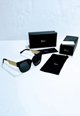 Женские солнцезащитные очки Christian Dior CLASSIC DIOR SILLE S1F 10-A0 - 🔥ЧЕРНОЕ ЗОЛОТО  - Изображение 1 из 4