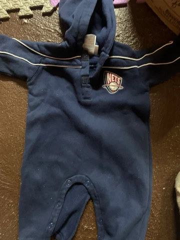 VINTAGE 2000s Mighty Mac NEW JERSEY NETS  Sweatshirt Infant Toddler 12 M Cover