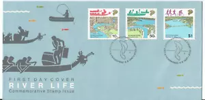 Singapore 2 September 1987 River Conservation FDC SG558-560 - Picture 1 of 1