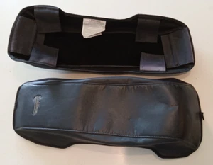 2 COVERS Harley Davidson Motorcycle Saddlemen Leather Saddle Bag Cover Blck USED - Bild 1 von 14