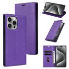 Litchi Wallet Leather Flip Cover Case For iPhone 15 14 13 12 Pro XR XS 7 8 Plus