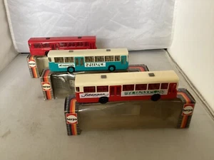 HERPA HO/ 1:87 JOBLOT OF 3 SINGLE DECKER MAN. SD 240 with boxes - Picture 1 of 5