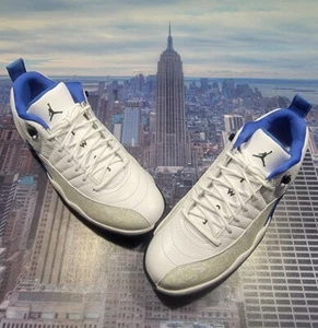 Nike Air Jordan 12 Retro Low Golf NRG P22 Laser White/Royal Size 10 DM9015 105 - Picture 1 of 7