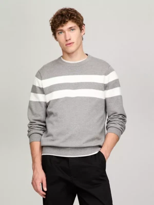 Tommy Hilfiger Herren Pullover Rundhals Pulli Stripes  Größe M - XXXL - Bild 1 von 3