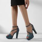 Women's Peep Toe Ankle Strap Sandals Shoes Platform 11.5Cm High Heels 47 48 Chic
